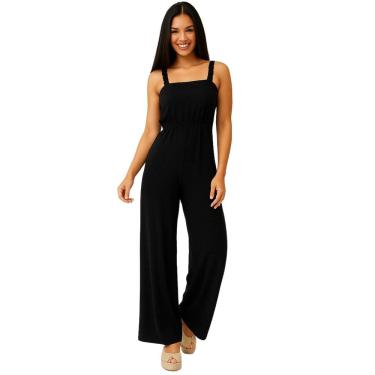 Imagem de Macacão Moletinho New Pantalona Riu Kiu Preto 10978