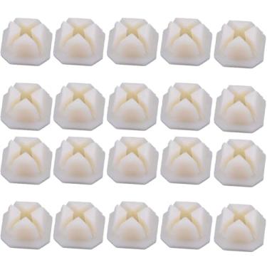 Imagem de DZMZL Conjunto de 20 porcas de parafuso de grade de para-choque com clipe de retenção de bisel para farol adequado para GM 5/16 furo quadrado