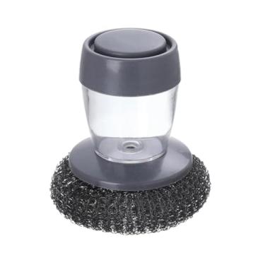 Imagem de Escova De Aço Limpeza Com Detergente Multiuso Lava Louças