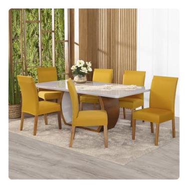 Imagem de Kit Capa Para Cadeiras 6 Lugares Malha Gel Cores - Lenharo Enxovais, M