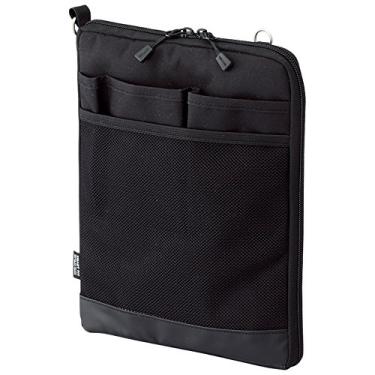 Imagem de LIHITLAB Capa para laptop, repelente de água e manchas, vertical para mochila, 20 x 25,2 cm, preta (A7682-24)