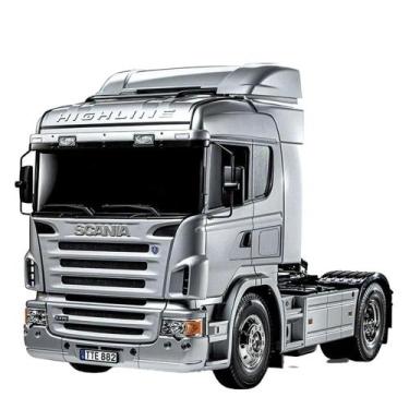 Imagem de Automodelo Caminhão Scania R470 Tamiya 1/14 RC Elétrico, Cinza