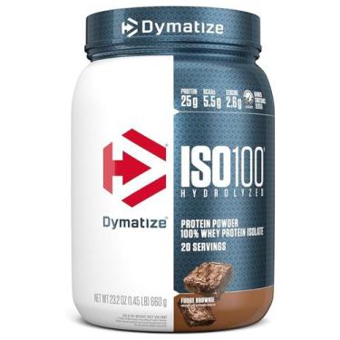 Imagem de Iso 100% Whey Protein Pote 610g Dymatize, FUDGE BROWNIE