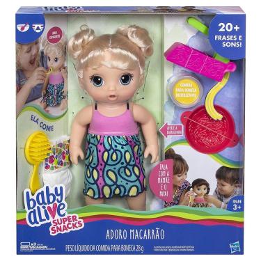 Imagem de Boneca Infantil Baby Alive Adoro Macarrão Espaguete Super Sn