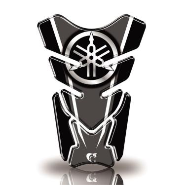 Imagem de Protetor De Tanque Adesivo Moto Factor Fazer Xj6 Yamaha Diapasão Preto Cinza
