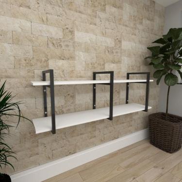 Imagem de Prateleira Escritorio Estante Infantil Branco Prateleira Sala Estante Mdf Prateleira Industrial