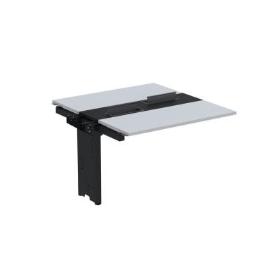 Imagem de Complemento De Mesa Plataforma Para Coworking Para 2 Pessoas 150x140 Cinza-preto