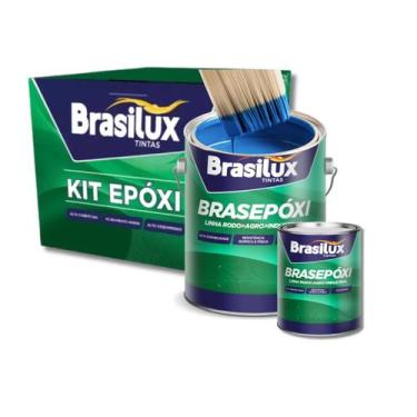 Imagem de Tinta Epoxi Brasilux Galão 3,6l P/ Banheiro/cozinha, Azul