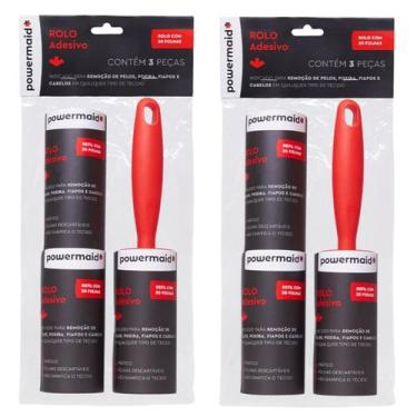 Imagem de Tira Pelos Rolo Adesivo Refil Papa Bolinha Fiapos Roupa Total Camesa -