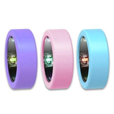 Imagem de Pacote com 3 capas de anel de substituição para anel Oura Gen 4, Oura Ring Gen3, Galaxy Ring, anel ultrahumano, anel protetor de anel de silicone elástico anti-riscos para malhar na academia, inclui