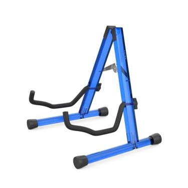 Imagem de MUSO Suporte Para Guitarra, Acústico, Elétrico Clássico De Madeira, Dobrável Baixo, Acessórios Guitarra Também Servem Violino, Ukulele (Azul)