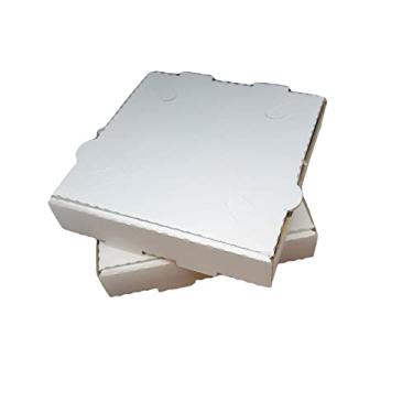 Imagem de DHG PROFESSIONAL Pacote Com 50 Caixas De Pizza Papelão Ondulado - Branco (40,6 Cm X 40,6 Cm)