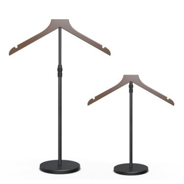 Imagem de OLV Pacote Com 2 Expositores Para Camisas, Torso De Manequim Ajustável 18 A 34 Polegadas Loja Vendedores, Suporte Mais Estável, Cabideiro Roupas, Jaquetas Em T, Marrom