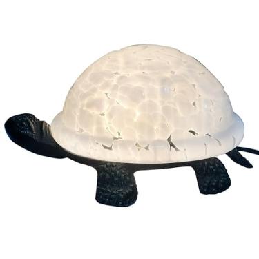 Imagem de DUONAYU Luminária De Mesa Estilo Tiffany Com Vitral E Tartaruga Dym7009