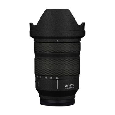 Imagem de Skin Lens Camera Skin Wrap Vinly Adesivo protetor acessórios de fotografia para Panasonic Lumix S 24-105 mm F4 24 105 (preto fosco)
