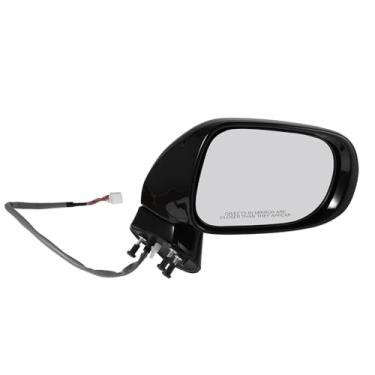 Imagem de Motoforti Substituição do espelho retrovisor do lado direito do passageiro com 11 pinos para Lexus ES350 montagem do espelho retrovisor lateral manual de aquecimento elétrico preto brilhante nº