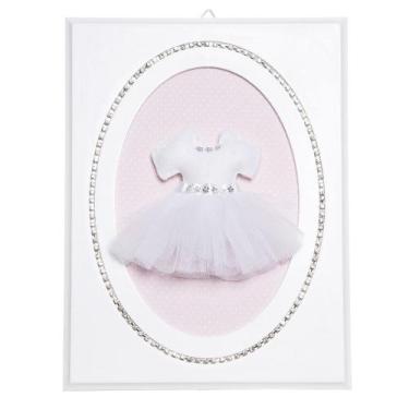 Imagem de Quadrinho Balé Strass Saia De Bailarina Quarto Bebê Infantil - Potinho