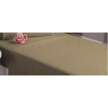 Imagem de Lençol De Algodão Sem Elástico Solteiro 180 Fios Rosa Melhor Preço - B