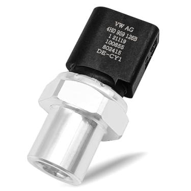 Imagem de SYudwen Sensor de pressostato de ar condicionado compatível com VW 2011-2013 etc, substitui OEM # 4H0959126B Sensor de interruptor de pressão de ar condicionado