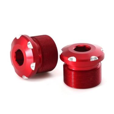 Imagem de Tampa superior do garfo dianteiro 3D para CRF110 CRF110F CRF125 CRF125F 2019-2024 (vermelho)