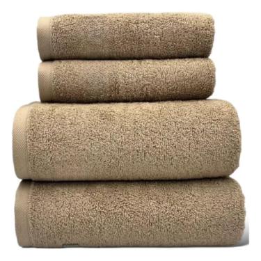 Imagem de Jogo de Toalha Algodão Branca 04 Peças Banhão/Gigante