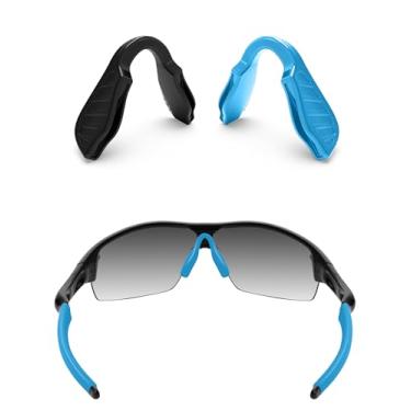 Imagem de ToughAsNails 2 peças de almofadas de nariz de substituição de ajuste padrão para óculos de sol Oakley Radar Path/RadarLock Path/Radar EV Path XS preto e azul