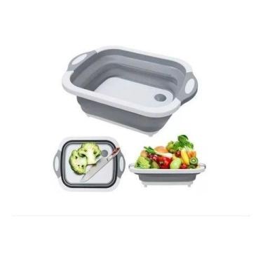 Imagem de Tabua Bacia Bandeja Retrátil Plástico Silicone Dobrável - oem