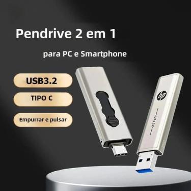 Imagem de Pendrive HP X796C USB 3.2 - 64GB, 128GB ou 256GB - Alta Velocidade, 12