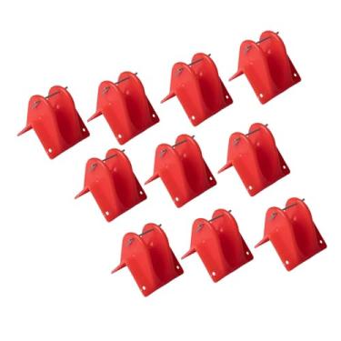 Imagem de oshhni Protetor de borda para corda de escalada, 10 peças, capa protetora, parte externa, protetor de corda de PE para fixação, caneleira para rapel em