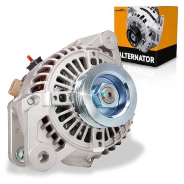 Imagem de ADEERLUO Alternador de alta saída para Toyota Yaris S 2007 2008 2009; Yaris Base 2007-2012; Yaris L, LE 1.5L 2012 2013 2014 2015 80Amp 12V CW 4-Groove Polia 27060-21150 10421 0840