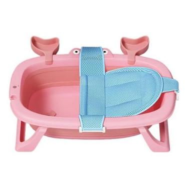 Imagem de Banheira Dobrável Compacta C/ Rede De Segurança Para O Bebê - Tibaby, 