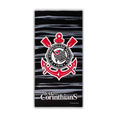 Imagem de Toalha de Banho Time Buettner Aveludada Brasão Corinthians