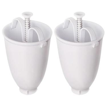 Imagem de Yardwe Peças De Mini Máquina Fazer Donuts Para Forno Plástico Com Conta-Gotas, Êmbolo, Molde Manual Donuts, Carimbo Biscoitos E Padaria, Ferramenta