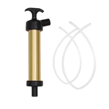 Imagem de SEAFLO Bomba manual de troca de óleo para barco marítimo de 23 cm - 1 adaptador e 3 mangueiras incluídas, sifão manual autoescorvante de latão para remoção de óleo do motor de motor de popa - Garantia