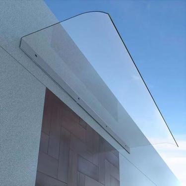 Imagem de Dossel Exterior Impermeável, Dossel Invisível Da Porta Da Frente, Cobertura De Abrigo De Chuva De Policarbonato, Dossel De Proteção De Isolamento Anti-uv à Pr, 40x140cm/15.75x55.1in