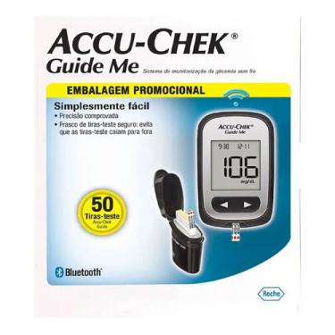 Imagem de Kit Medidor de Glicemia Accu-Chek Guide Me com 50 Tiras - Roche