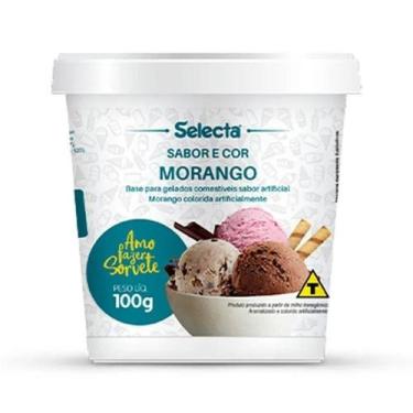 Imagem de Base para Sorvete Algemix Morango 100g - Selecta