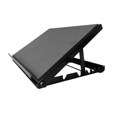 Imagem de menolana Maca de prancha inclinada, maca de perna inclinada em pé, 6 níveis ajustáveis, agachamento profissional, cunha, prancha inclinada, esportes, Preto