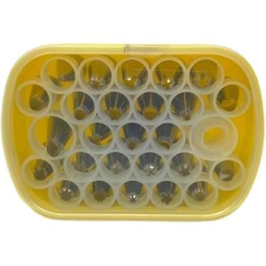 Imagem de Kit 26 Bicos de Confeitar Inox Profissional com Caixa Organizadora para Bolos, Cupcakes e Tortas - Acessórios para Confeitaria, Fácil Limpeza e Alta Durabilidade