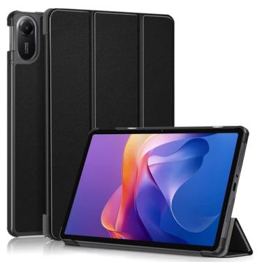 Imagem de Gylint Capa para Xiaomi Redmi Pad 2 11 polegadas 2025, capa dobrável de couro PU ultrafina com suporte para Xiaomi Redmi Pad 2 preta