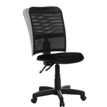 Imagem de Cadeira Escritorio Encosto Em Tela Back Crepe Azul - Goldflex