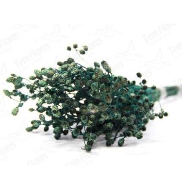 Imagem de Ramo Roxo Flor Desidratada Buque Flores Secas - Pense Flores, Verde
