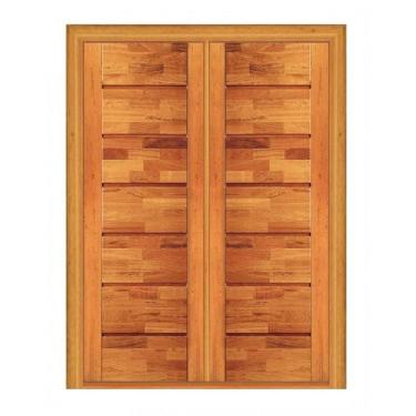 Imagem de Porta Dupla de Abrir Pontal - Madeira Maciça - Angelim