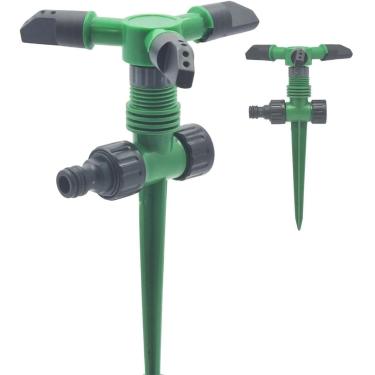 Imagem de Irrigador De Jardim Giratório Aspersor Irrigação Para Gramado Horta Rotativo 360 Automático