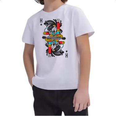 Imagem de Camiseta Infantil Baralho Rei Bob Marley - Alearts, 14