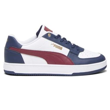 Imagem de PUMA Caven 2.0 Tênis masculino, Jaspe branco-escuro - azul marinho-dourado, 42
