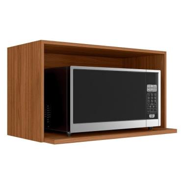 Imagem de Armário Aéreo Micro-ondas Proença Nogueira Touch - Demartêz Nogueira Touch