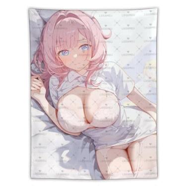 Imagem de LIEGBMEU Sexy Bikini Hot Anime Girl Tapeçaria 152.4 cm x 203.2 cm Interior Exterior Wall Quilt Art Decoração de Tapeçaria Caprichosa, Aa089
