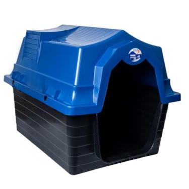 Imagem de Casa Cachorro Grande N5 Casa Pet Com ProteçãO Raios Uv(Azul S/Colchonete)
