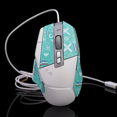 Imagem de Hokeyio Fita aderente para Logitech G502X Lightspeed Plus - antiderrapante, controle aprimorado, resistência ao suor, melhora a aderência de jogos FPS e proteção do mouse [pré-corte] Printsteam